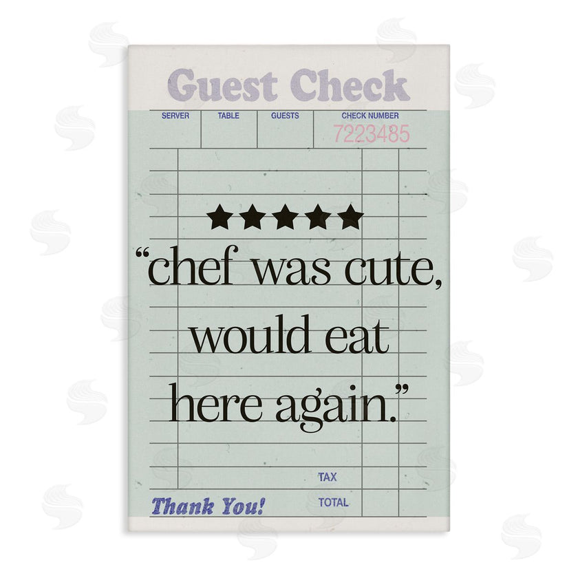 Sd Graphics Studio | Cute Chef Guest Check