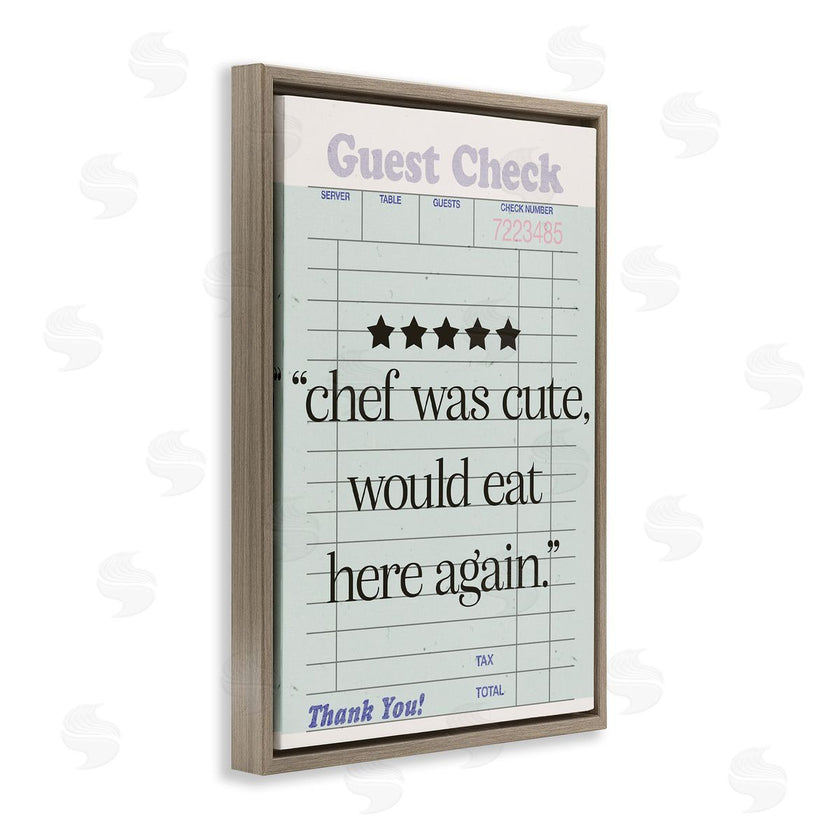 Sd Graphics Studio | Cute Chef Guest Check