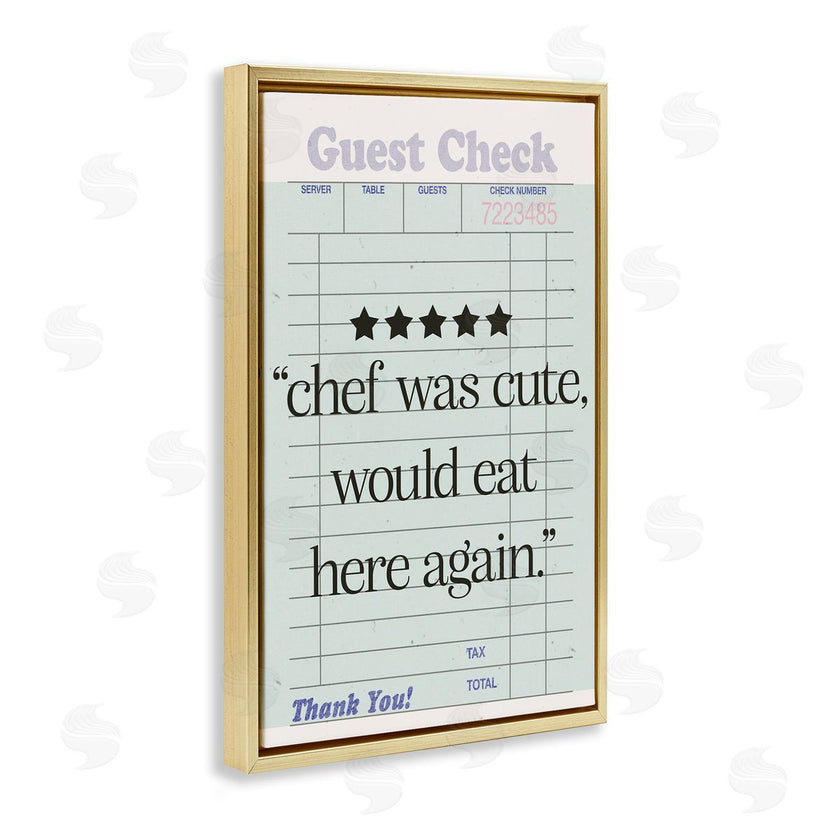 Sd Graphics Studio | Cute Chef Guest Check