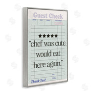 Sd Graphics Studio | Cute Chef Guest Check