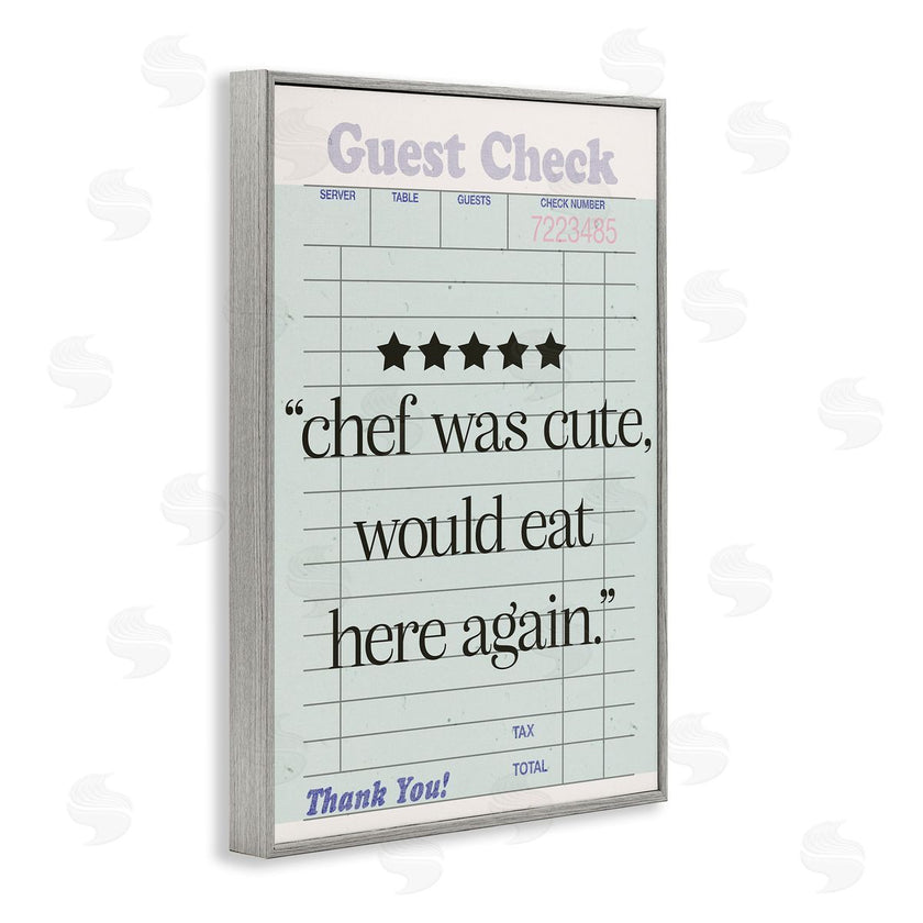 Sd Graphics Studio | Cute Chef Guest Check