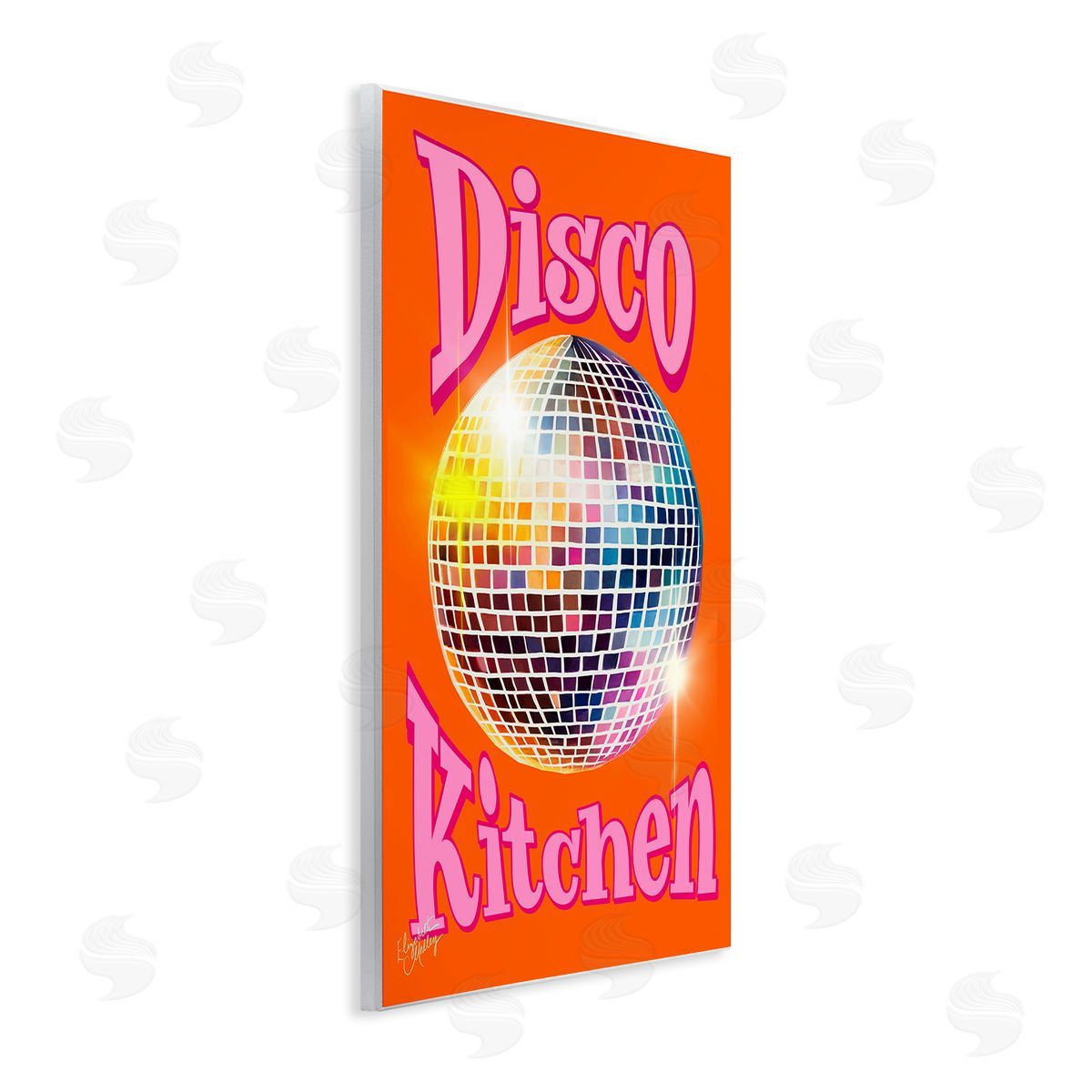Groovy Disco Kitchen Wood Plaque Wall Art, Home Decor by Elizabeth Medley