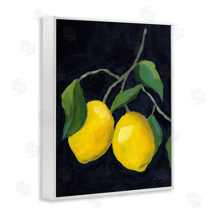 Pamela Munger | Two Lemons on Black