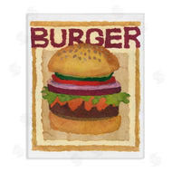 Nancy Overton | Watercolor Style Burger