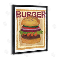 Nancy Overton | Watercolor Style Burger