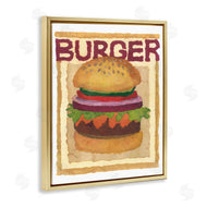 Nancy Overton | Watercolor Style Burger