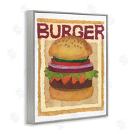 Nancy Overton | Watercolor Style Burger