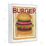 Nancy Overton | Watercolor Style Burger