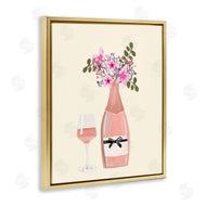 Chen Alyesh | Floral Champagne and Glass