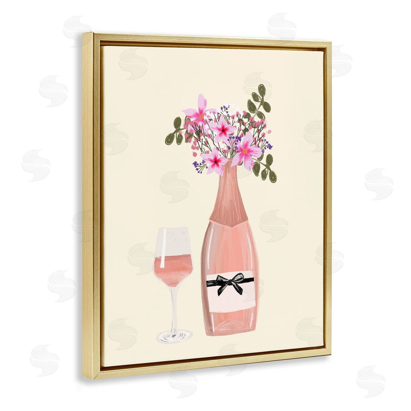 Chen Alyesh | Floral Champagne and Glass