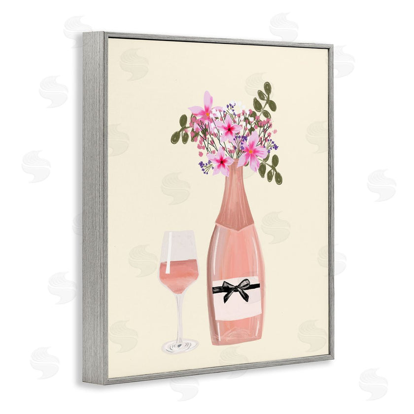 Chen Alyesh | Floral Champagne and Glass
