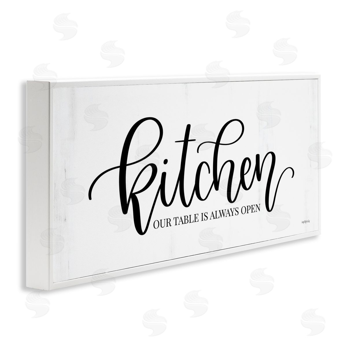 Kitchen Always Open White Frame Print Wall Art, Home Decor by Imperfect Dust