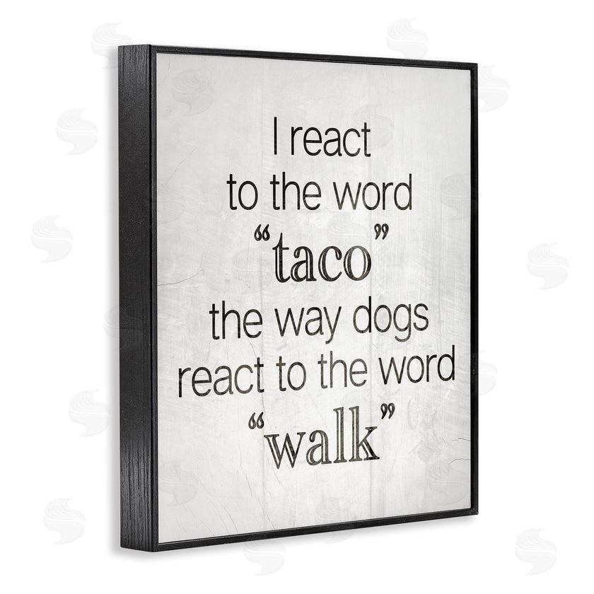 Stupell Studio | Funny React To Taco