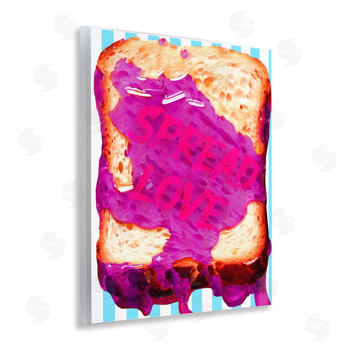 Spread Love Toast Wood Plaque Wall Art, Home Decor by Stupell Studio