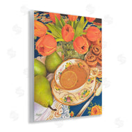 Mardell Schuster | Tea with Orange Tulips