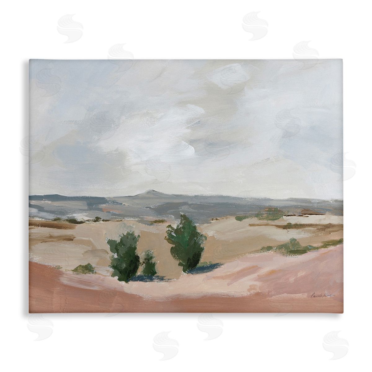 Vast Desert Mountains Canvas Wall Art, Home Decor by Pamela Munger