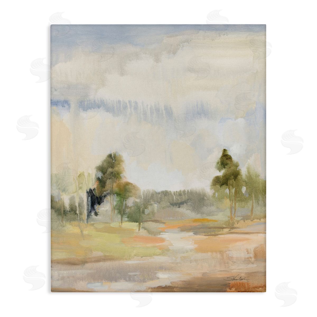 Light Summer Rain Canvas Wall Art, Home Decor by Silvia Vassileva