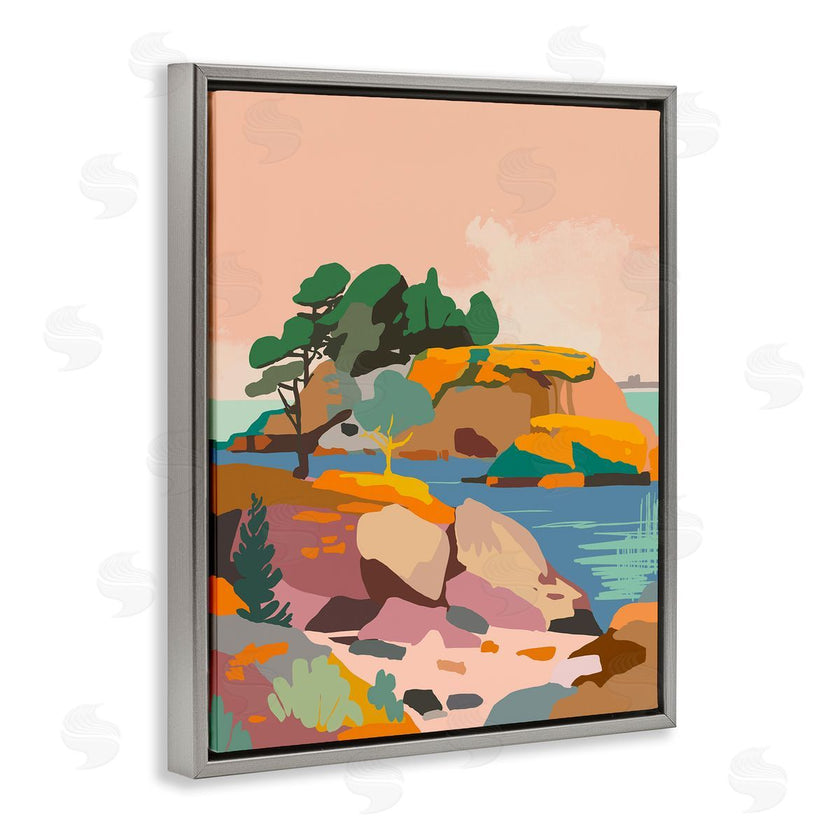 Walker Noble | Abstract Lake and Cliffs