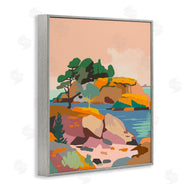 Walker Noble | Abstract Lake and Cliffs