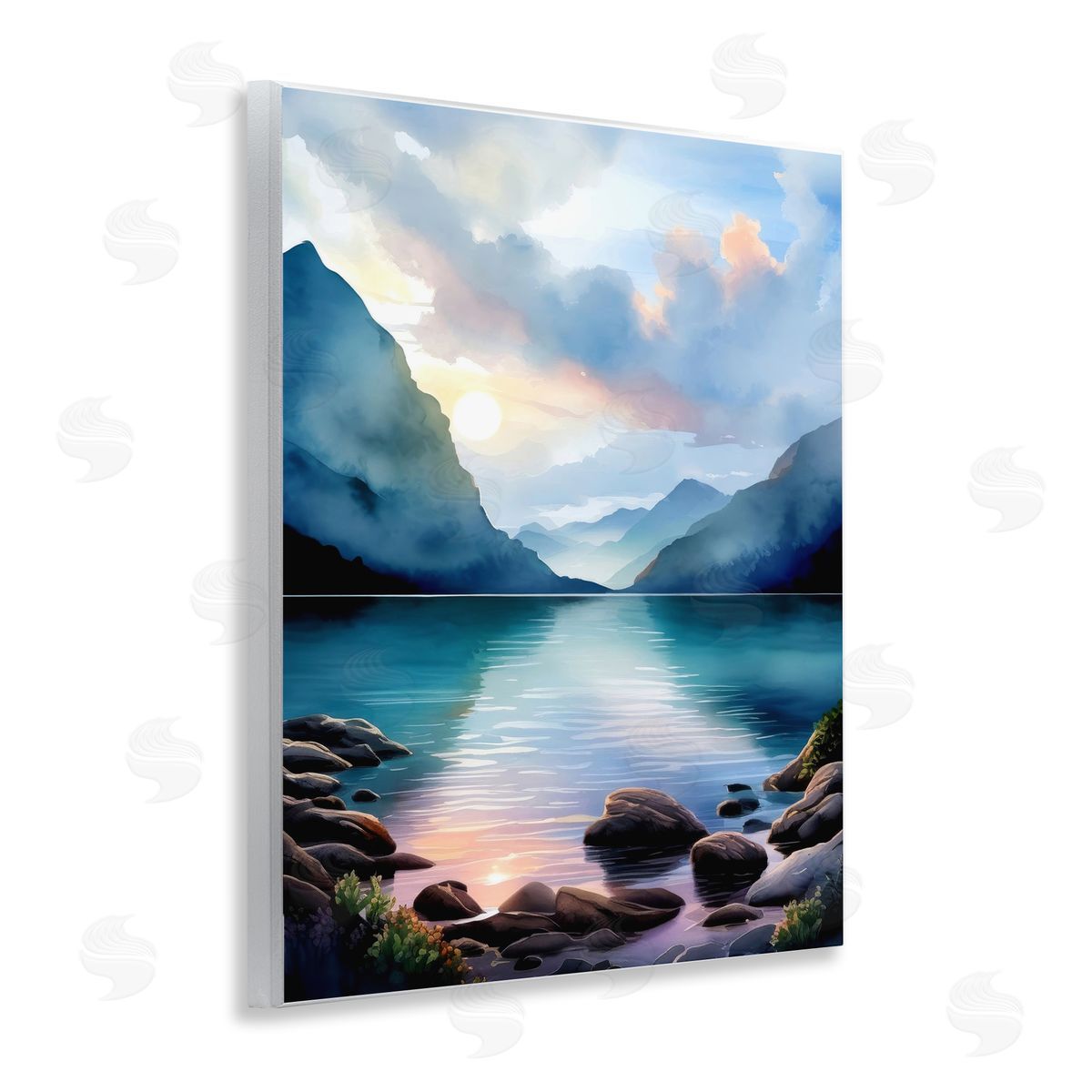 Rocky Mountain Beach Wood Plaque Wall Art, Home Decor by Denise Dundon