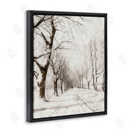 Lettered and Lined | Snowy Winter Lane