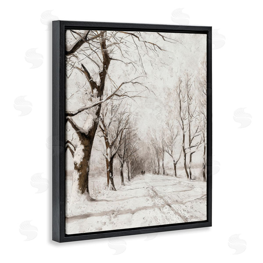 Lettered and Lined | Snowy Winter Lane