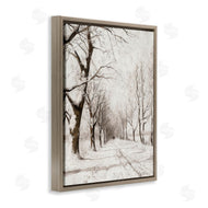 Lettered and Lined | Snowy Winter Lane