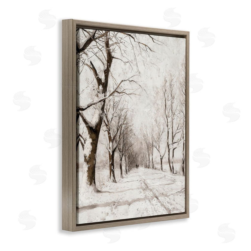 Lettered and Lined | Snowy Winter Lane