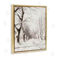 Lettered and Lined | Snowy Winter Lane