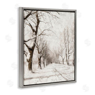 Lettered and Lined | Snowy Winter Lane