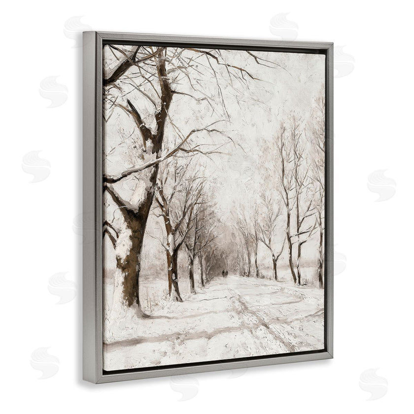 Lettered and Lined | Snowy Winter Lane