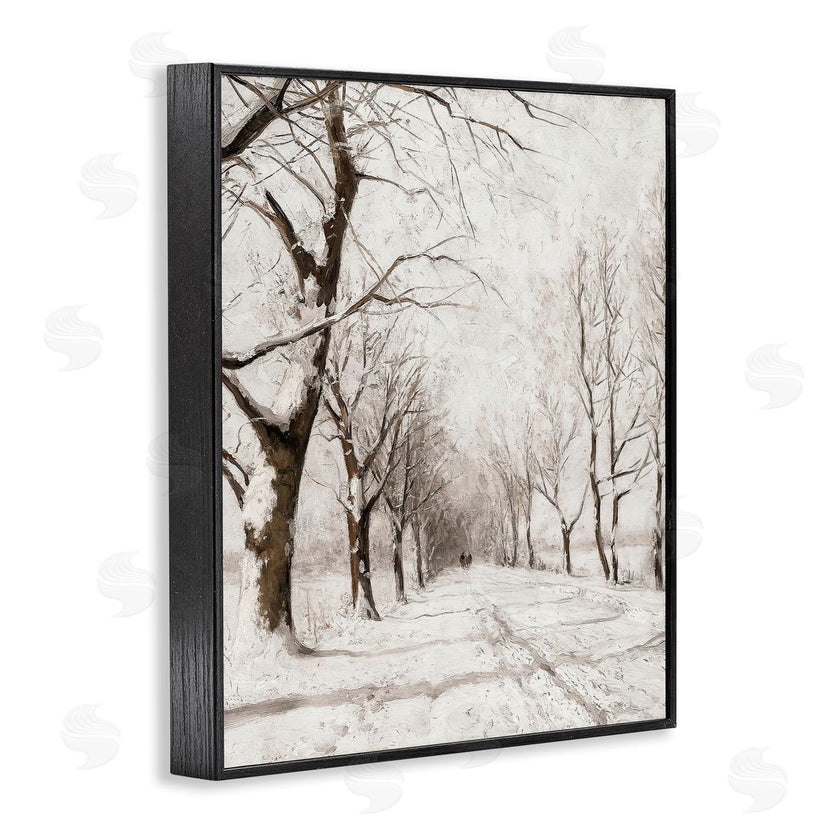 Lettered and Lined | Snowy Winter Lane