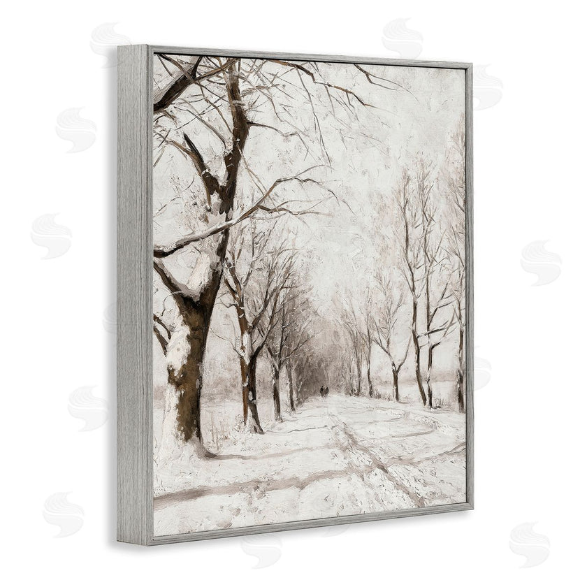 Lettered and Lined | Snowy Winter Lane