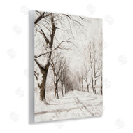 Lettered and Lined | Snowy Winter Lane