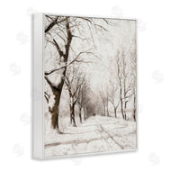Lettered and Lined | Snowy Winter Lane