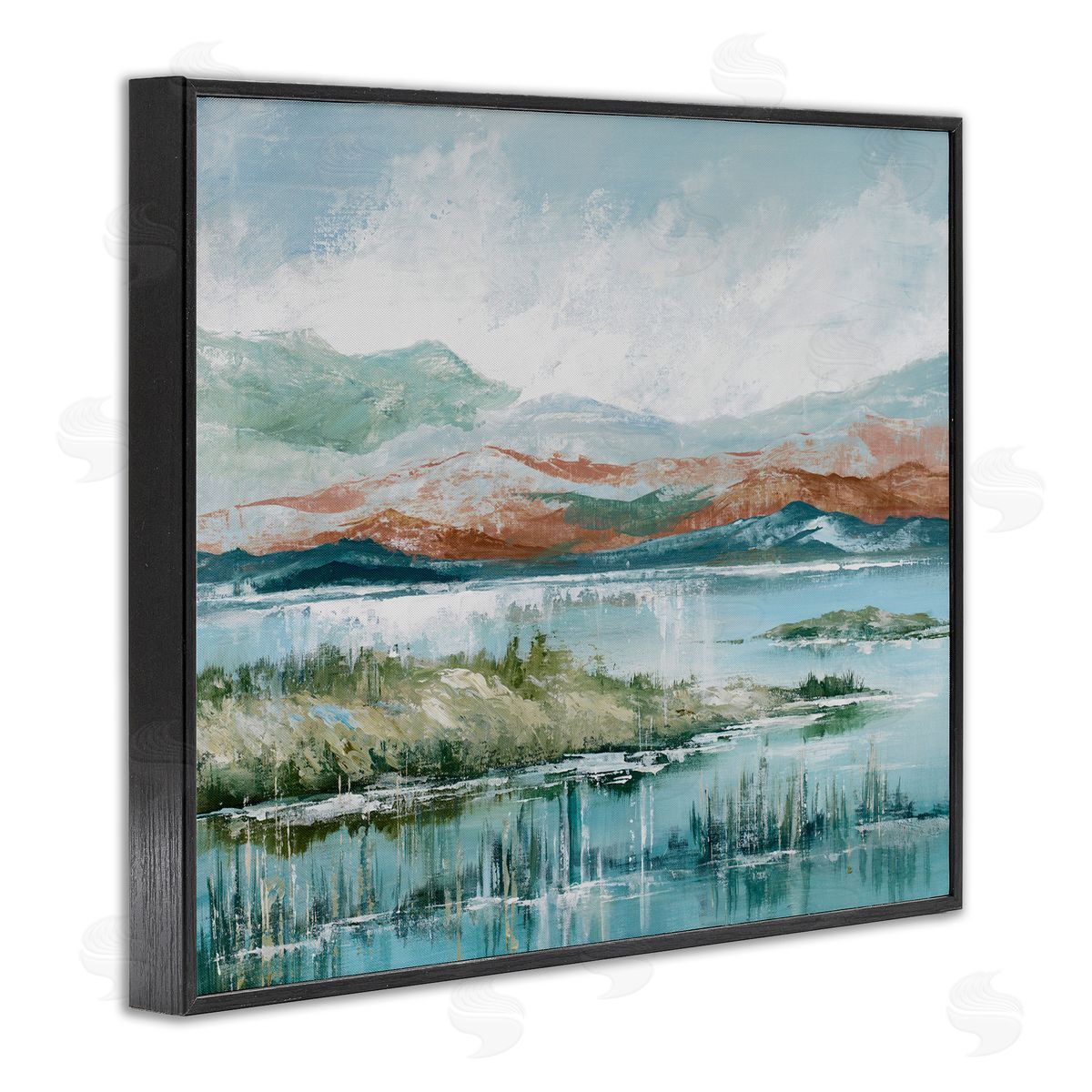 Western Rustic Landscape Black Frame Print Wall Art, Home Decor by Max Maxx