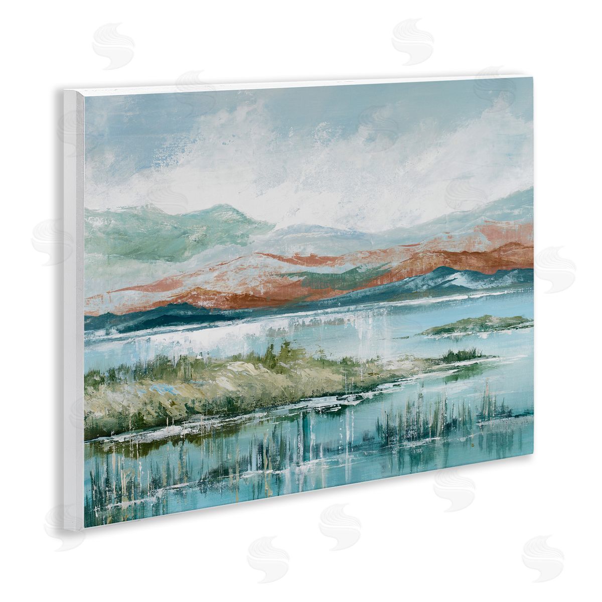 Western Rustic Landscape Wood Plaque Wall Art, Home Decor by Max Maxx