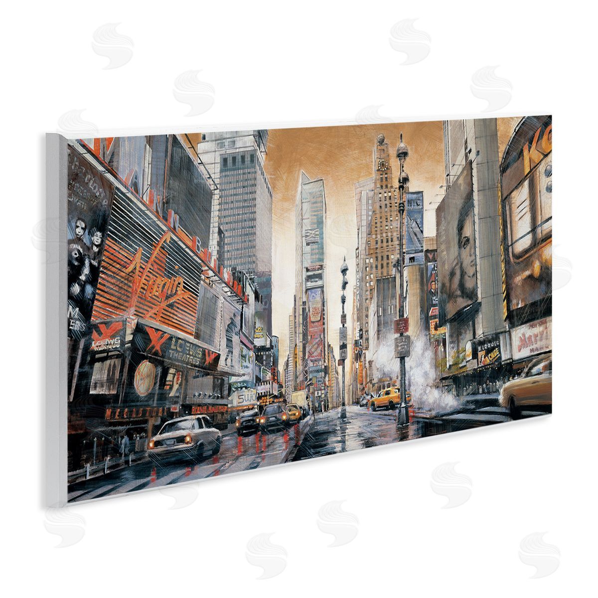 New York Cityscape Wood Plaque Wall Art, Home Decor by Matthew Daniels