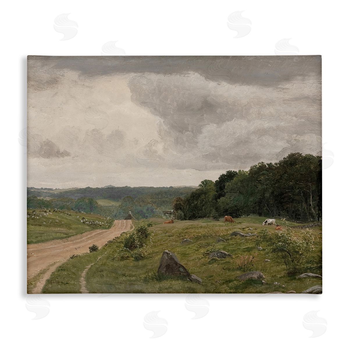 To The Country Landscape Canvas Wall Art, Home Decor by RileyB