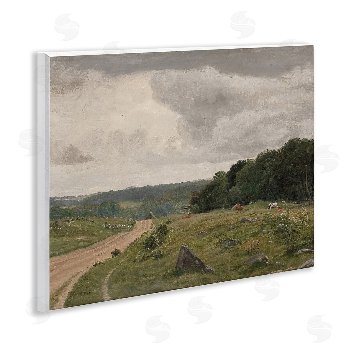 To The Country Landscape Wood Plaque Wall Art, Home Decor by RileyB