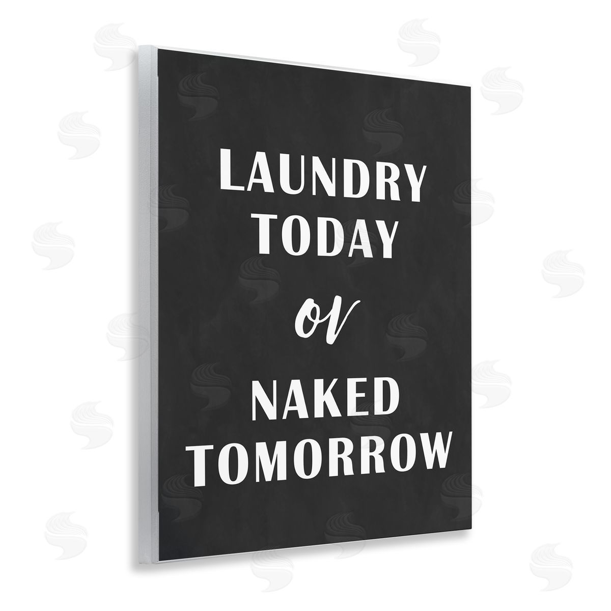 Laundry Today Chalkboard Wood Plaque Wall Art, Home Decor by Lettered and Lined