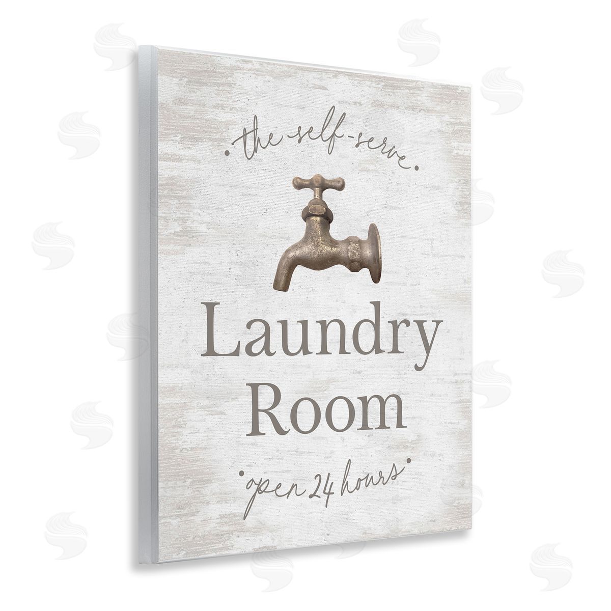 Distressed Laundry Room Wood Plaque Wall Art, Home Decor by Lettered and Lined