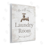 Lettered and Lined | Distressed Laundry Room