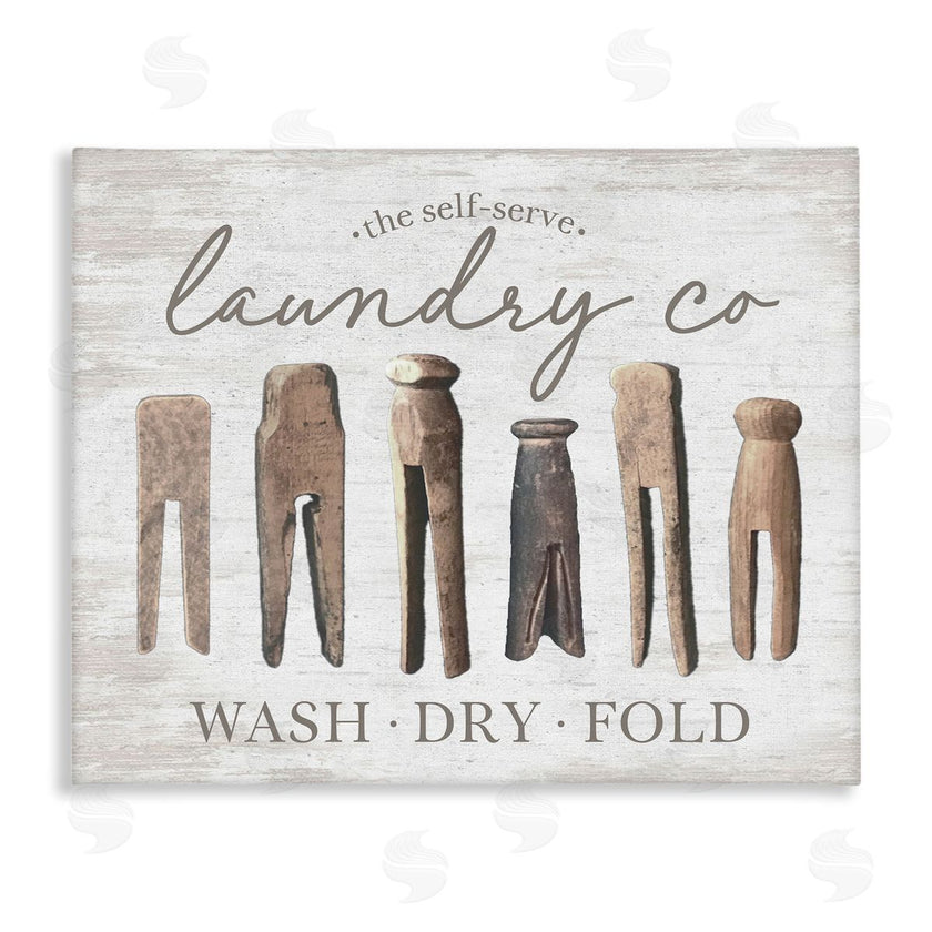 Lettered and Lined | Rustic Laundry Clothespins