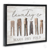 Lettered and Lined | Rustic Laundry Clothespins