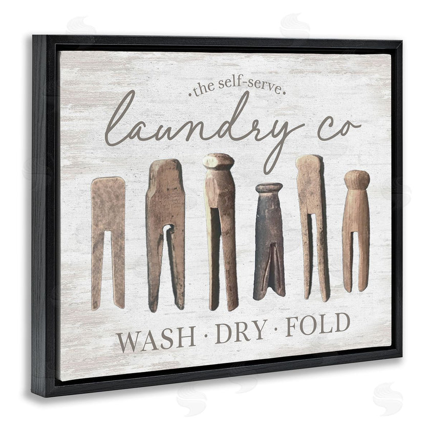 Lettered and Lined | Rustic Laundry Clothespins