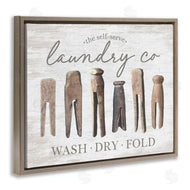 Lettered and Lined | Rustic Laundry Clothespins