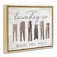 Lettered and Lined | Rustic Laundry Clothespins