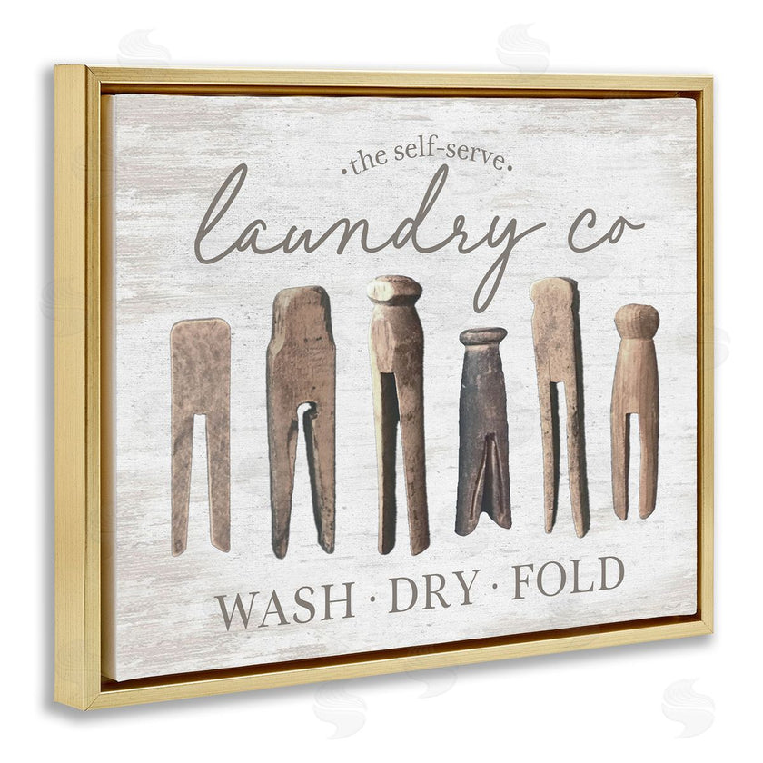 Lettered and Lined | Rustic Laundry Clothespins