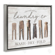 Lettered and Lined | Rustic Laundry Clothespins